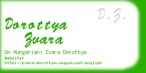 dorottya zvara business card